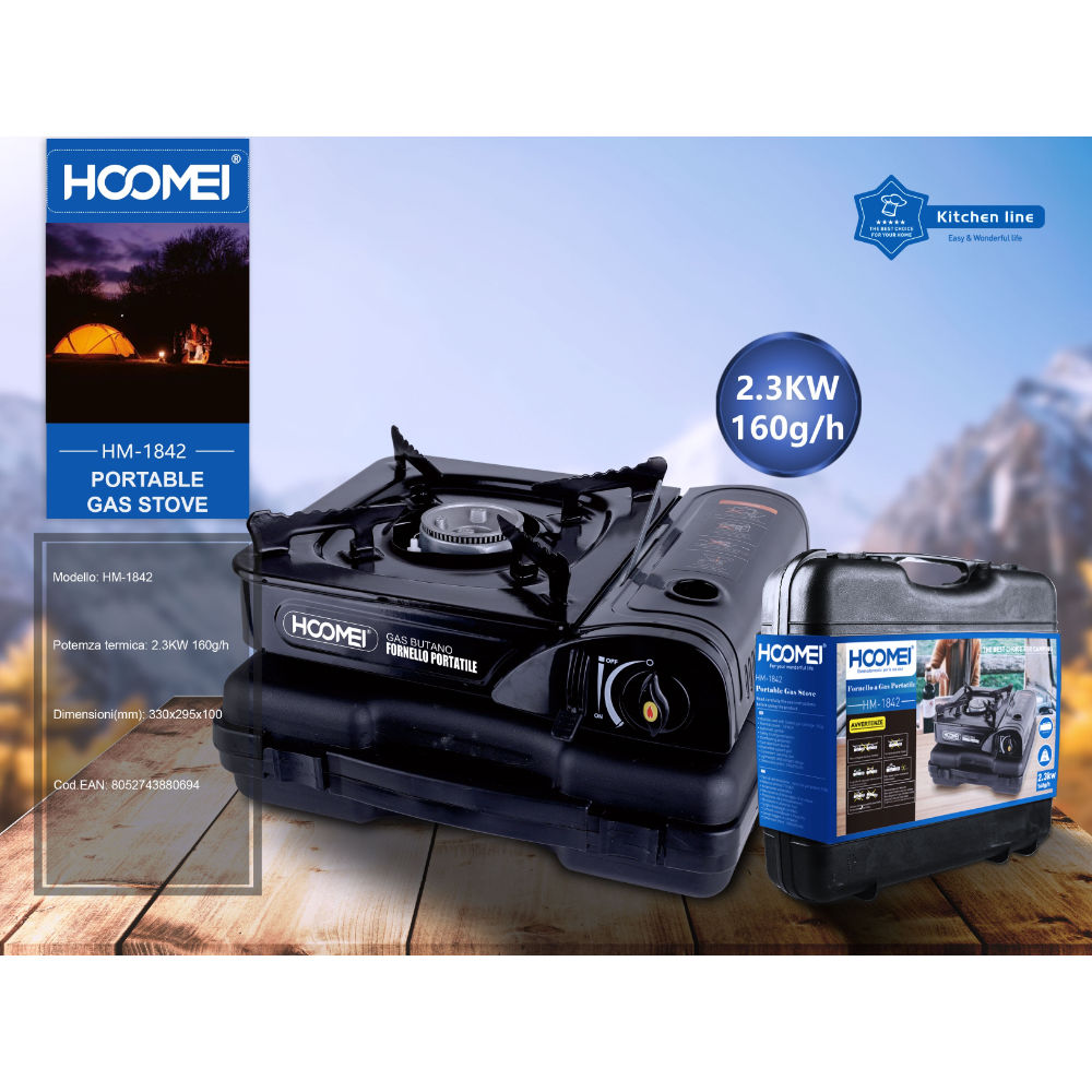 FORNELLO A GAS 220G HM-1842Hoomei