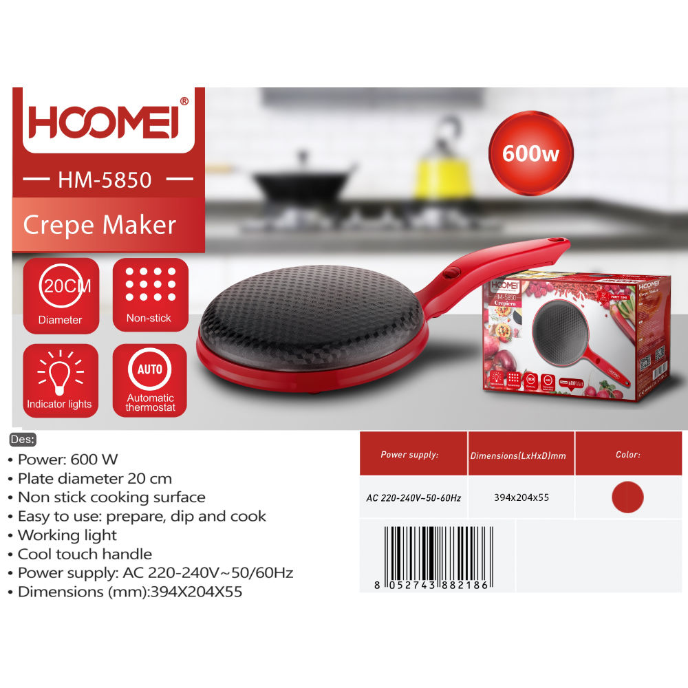 CREPIERA 20CM 600W HM-5850Hoomei