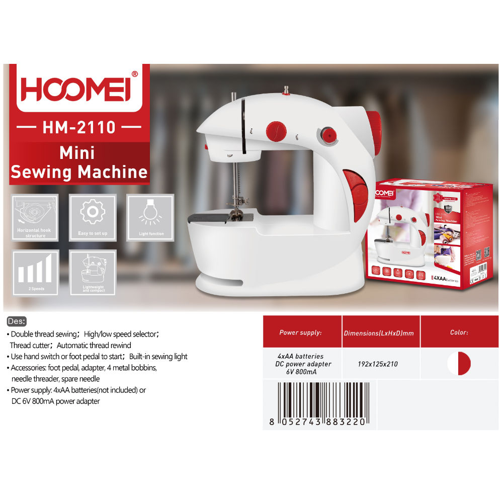 MINI MACCHINA DA CUCIRE HM-2110Hoomei