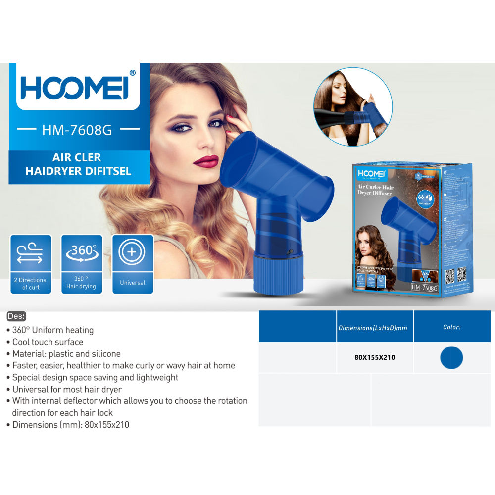 DIFFUSORE X ASCIUGACAPELLI HM-7608GHoomei