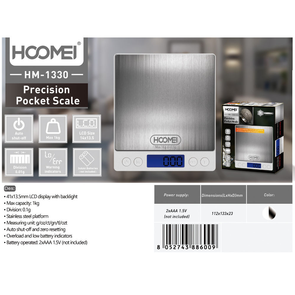 BILANCIA DI PRECISIONE HM-1330Hoomei