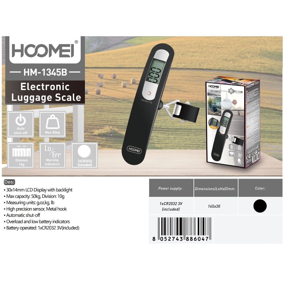 BILANCIA PESABAGAGLI ELETTRONICA HM-1345BHoomei