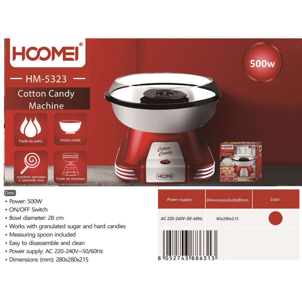 MACCHINA X CANDY 500W HM-5323Hoomei
