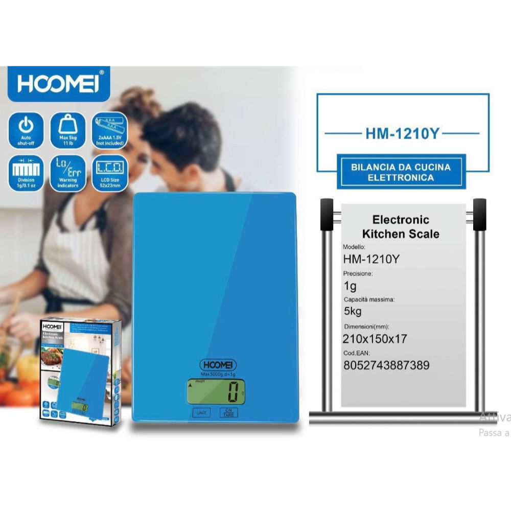 Bilancia Elettronica da Cucina - HM1210YHoomei