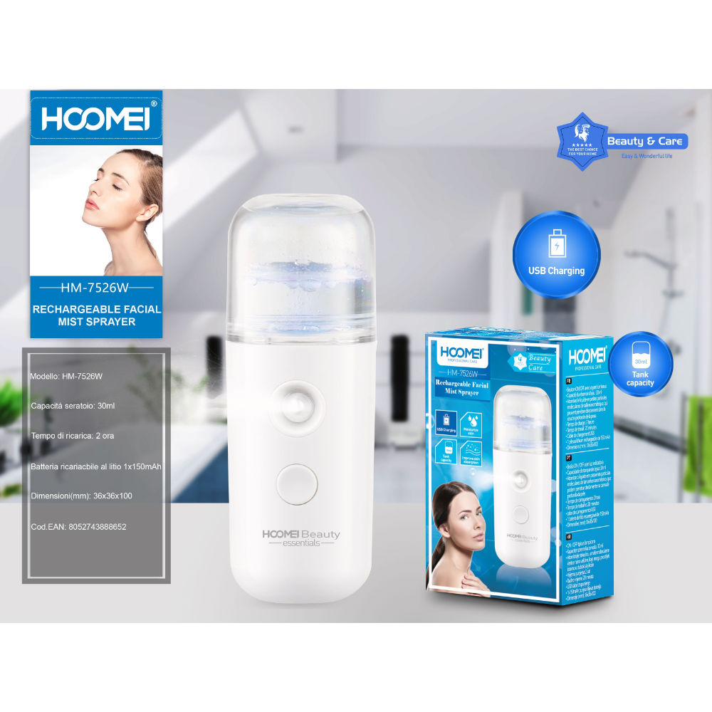NEBULIZZATORE FACCIALE 30ML HM-7526WHoomei