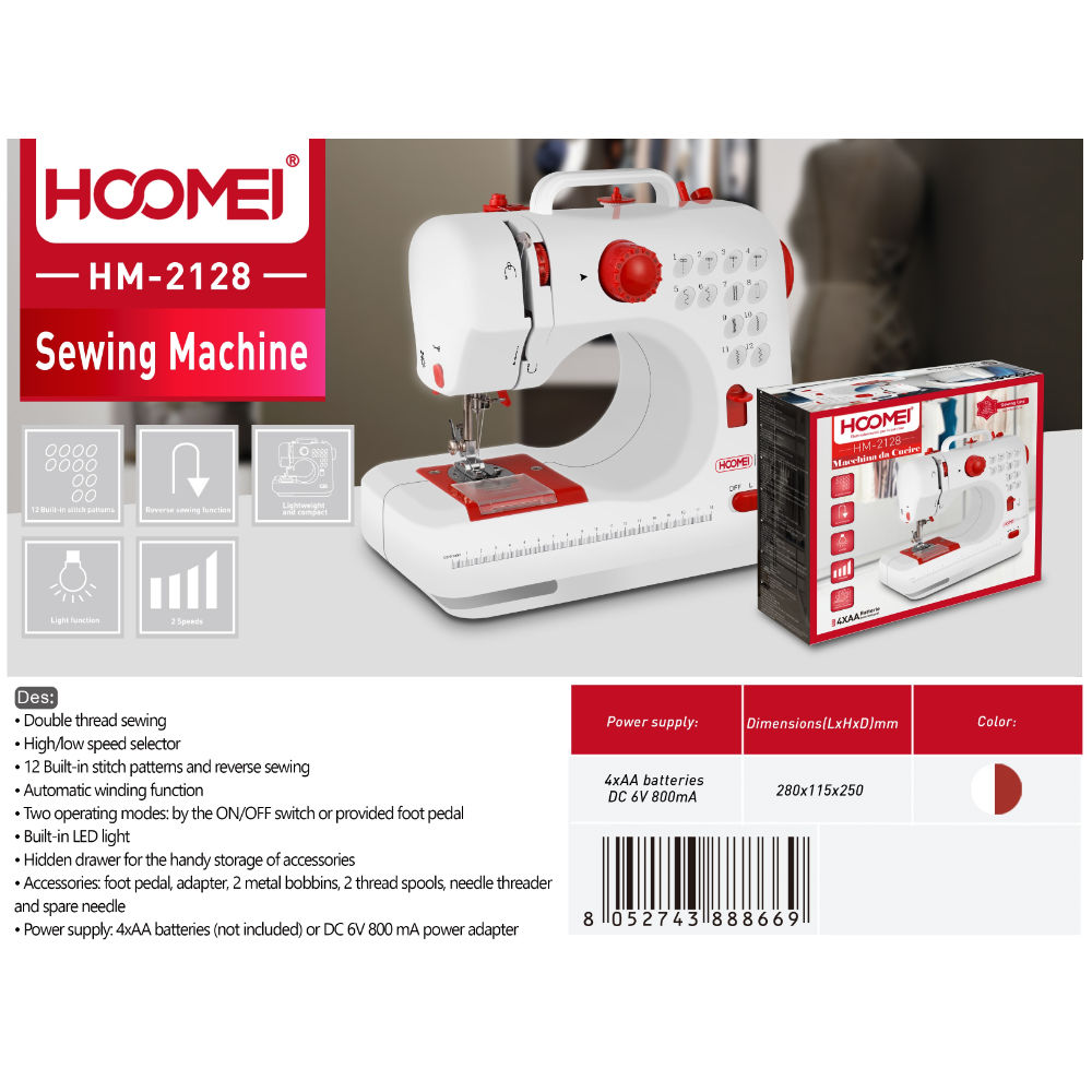 MINI MACCHINA DA CUCIRE HM-2128Hoomei