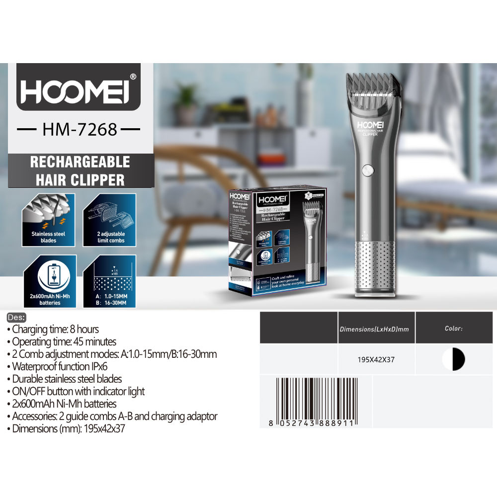 TAGLIACAPELLI RICARICABILE HM-7268Hoomei