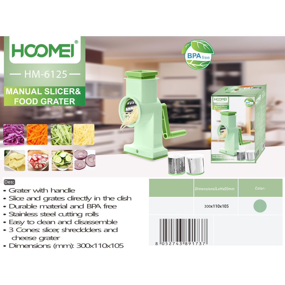 GRATTUGIA&TAGLIAVERDURE MANUALE HM-6125Hoomei