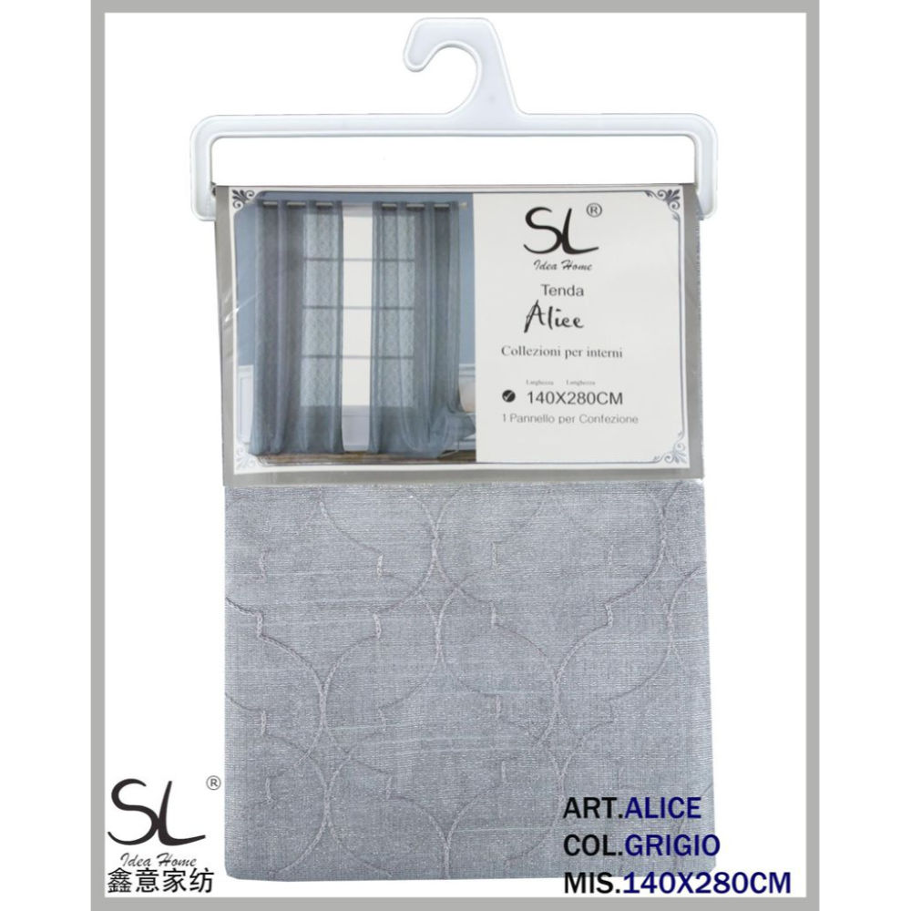 SL TENDA ALICE 140X280CM COL.GRIGIOSl Ideahome