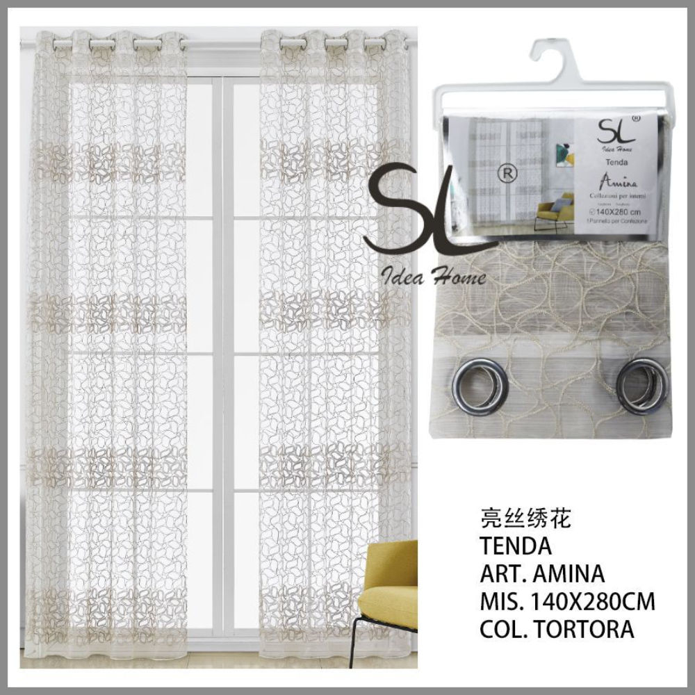 SL TENDA AMINA 140X280CM COL.TORTORASl Ideahome