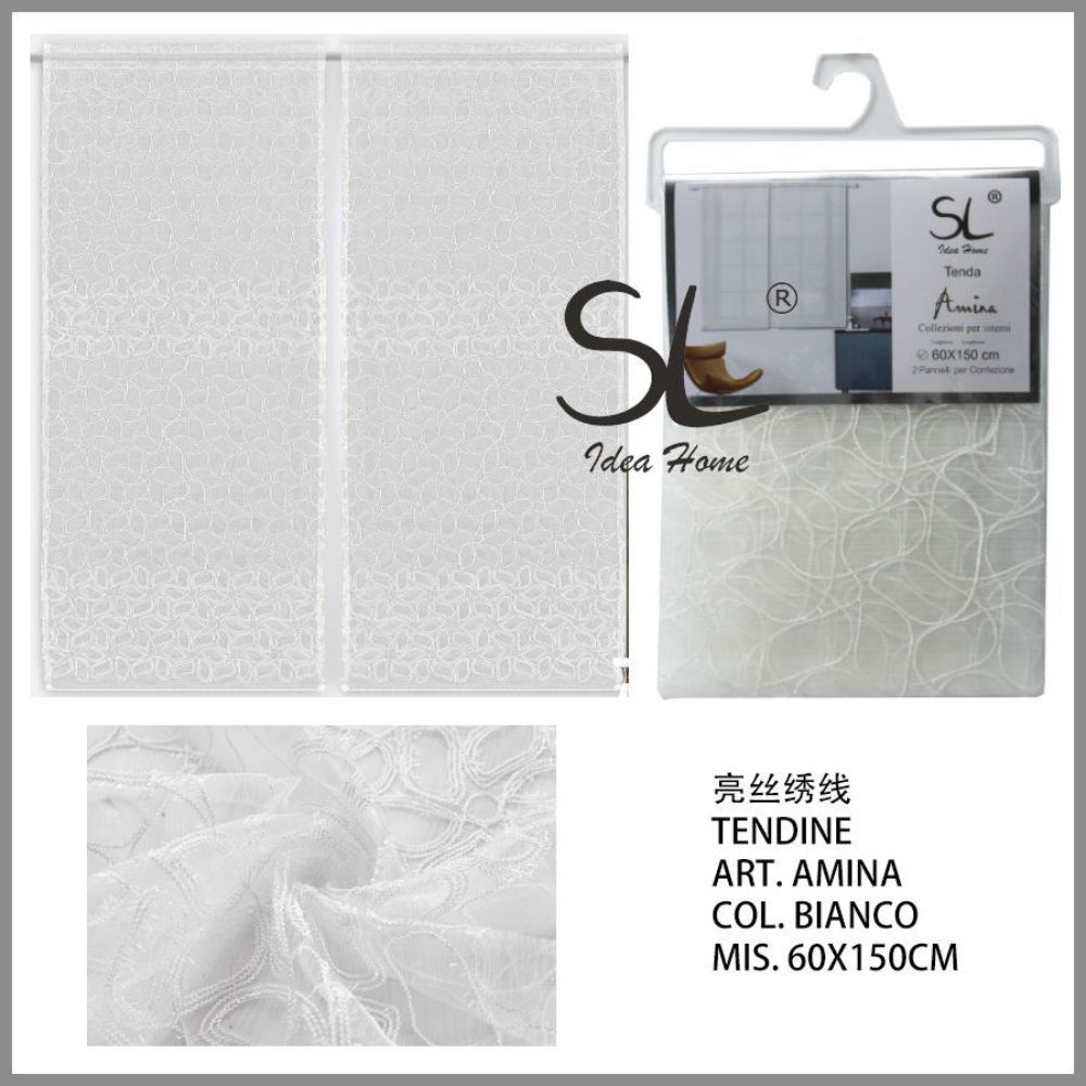 SL TENDA AMINA 60X150CM COL.BIANCOSl Ideahome