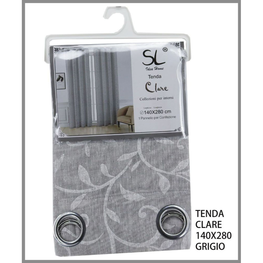 SL TENDA CLARE 140X280CM COL.GRIGIOSl Ideahome