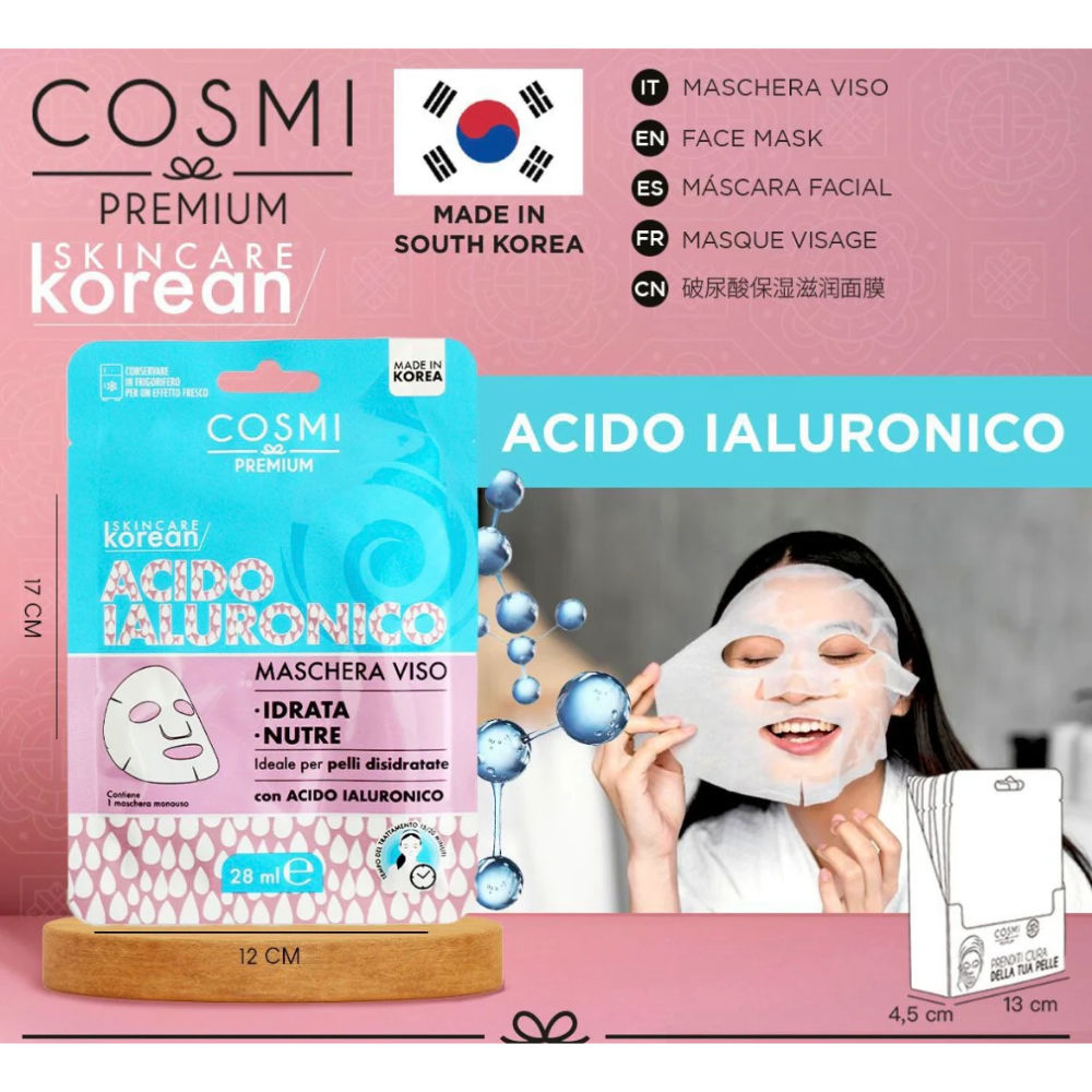 Cosmi Maschera Viso Idrata e Nutre - Acido IaluronicoCosmi