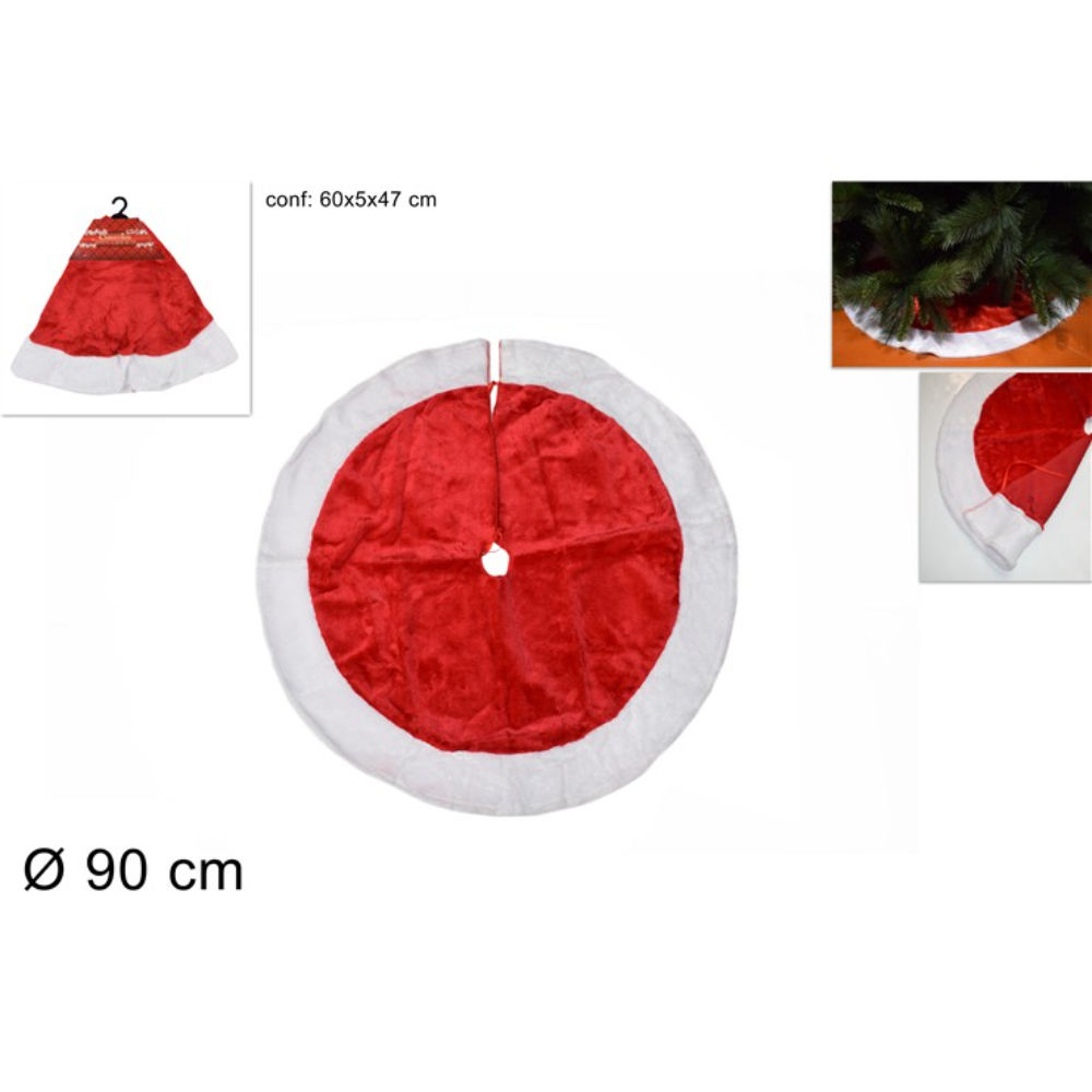 Tappeto per Base Albero Rosso/Bianco - Ø80cmDue Esse