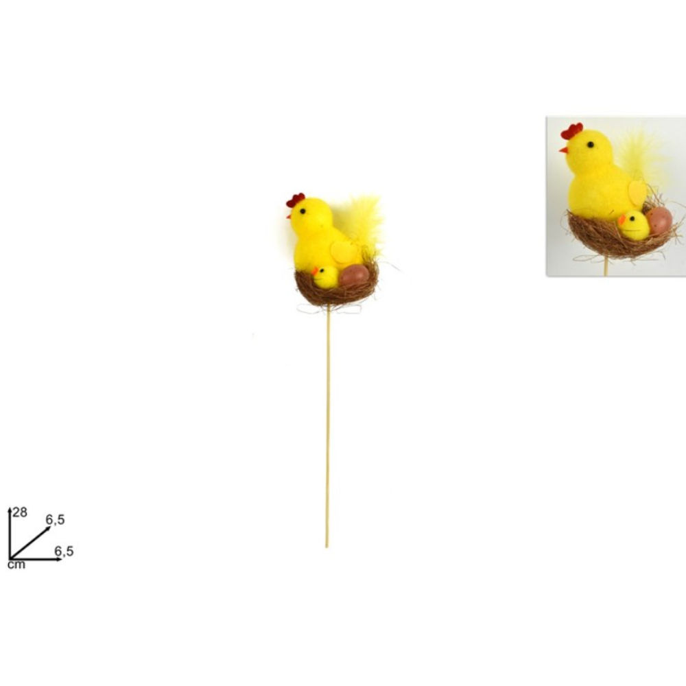 Spillone Nido con Gallina & Pulcino - 28cmDue Esse