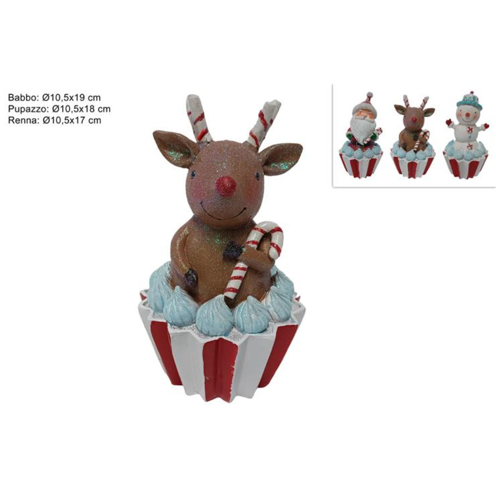 Dolcetto con Soggetti Natalizi Ø10,5cm - AssortitiDue Esse