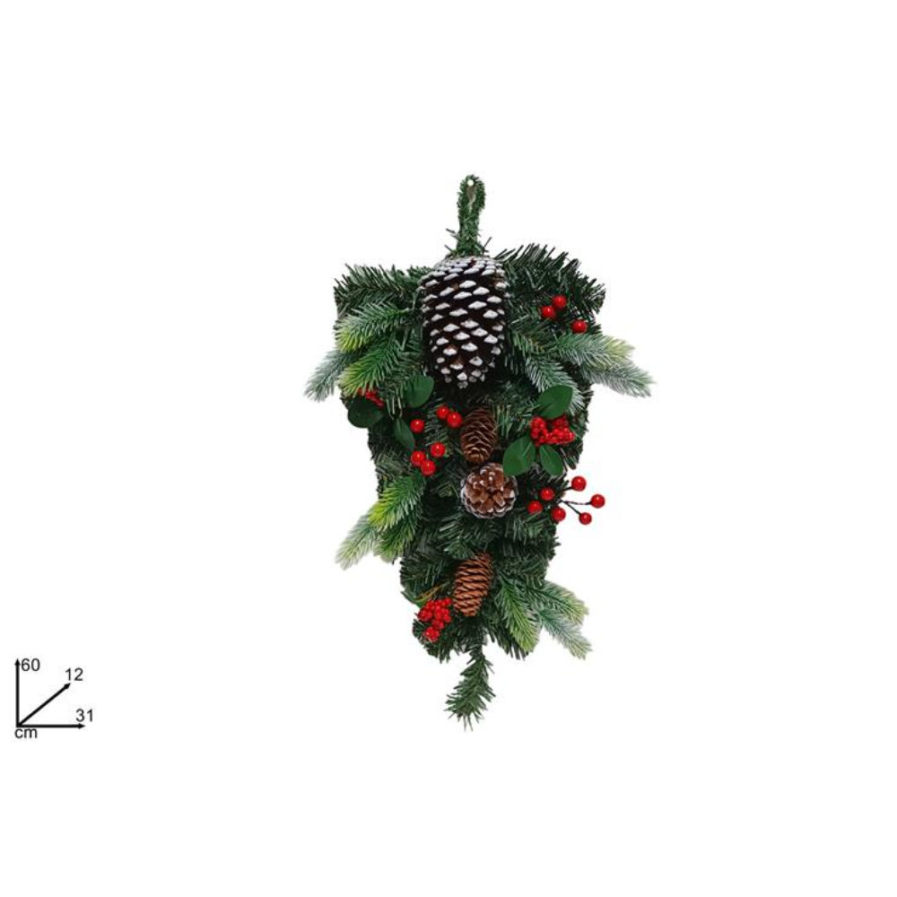 Dietroporta Lungo con Pigne & Bacche - 60cmDue Esse