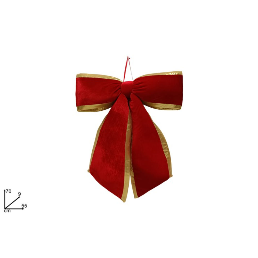 Fiocco Rosso con Bordo Oro - 55x70cmDue Esse