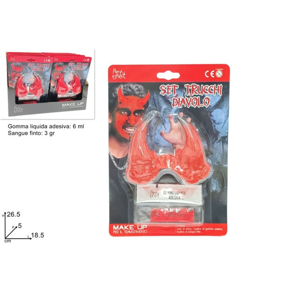 Set Trucco Halloween - Diavolo + Sangue FintoDue Esse