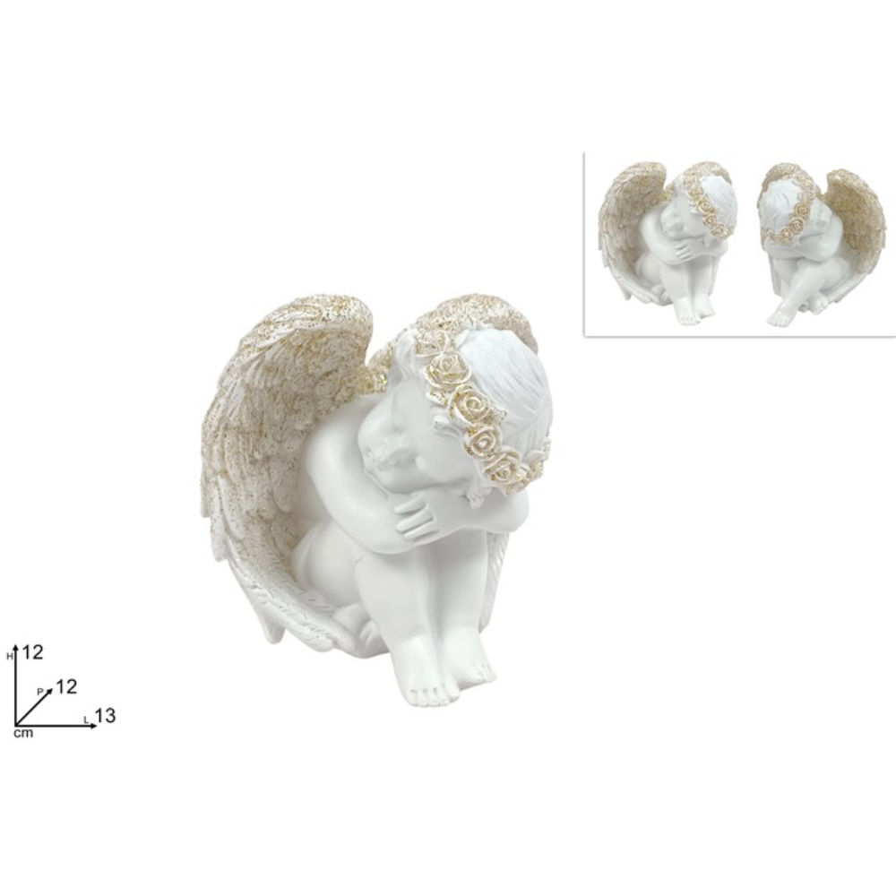 Angelo Addormentato Seduto 12cm - P899/326Due Esse
