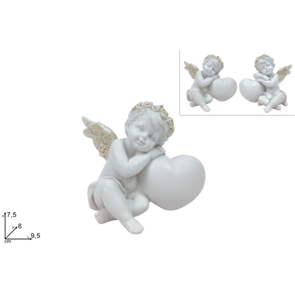 Angelo con Cuore 7,5cm - P888/86Due Esse