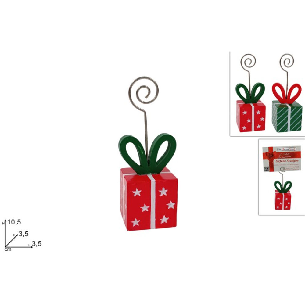 Porta Bigliettini Pacco Regalo -  3,5x10,5cmDue Esse