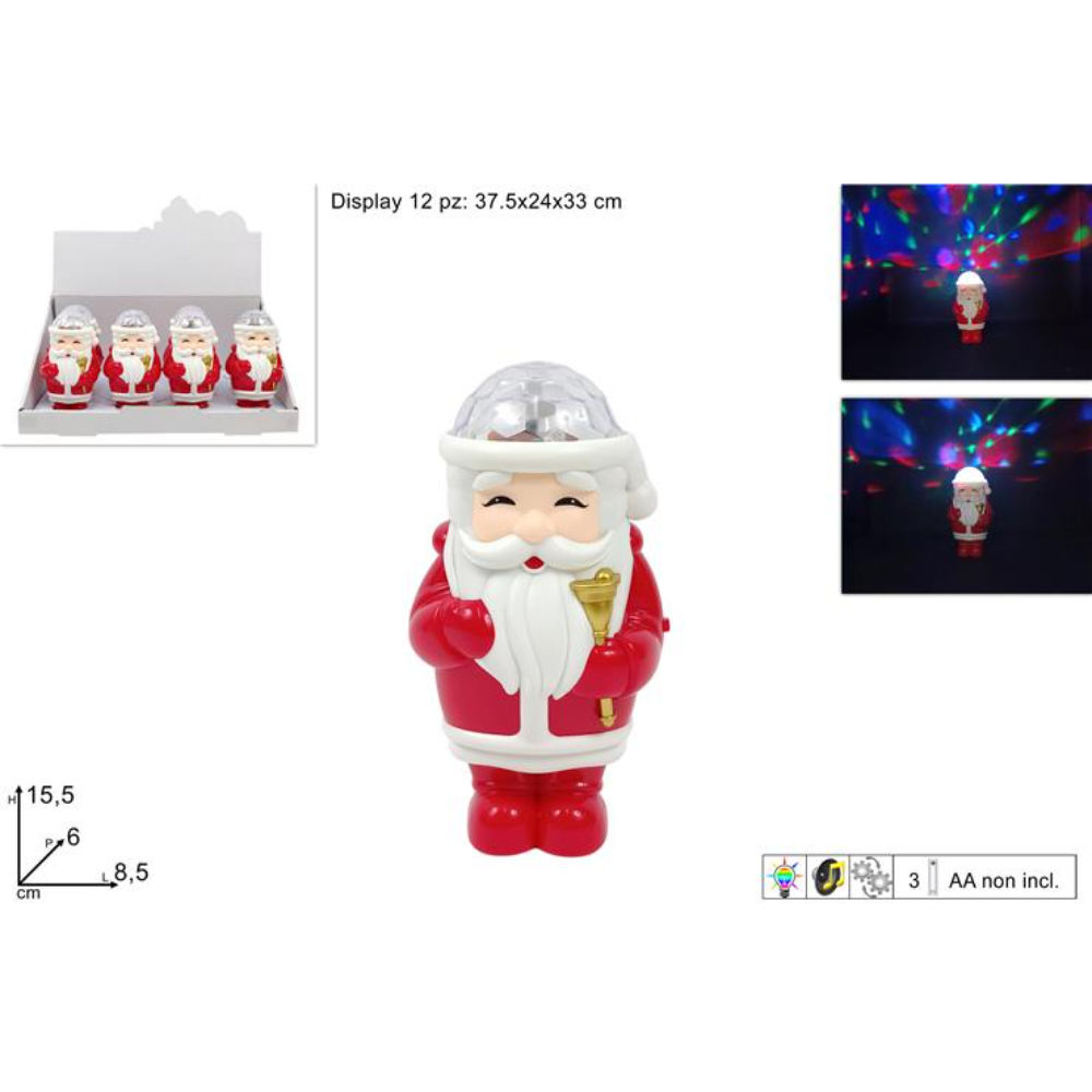 Proiettore Babbo Natale con MusicaDue Esse
