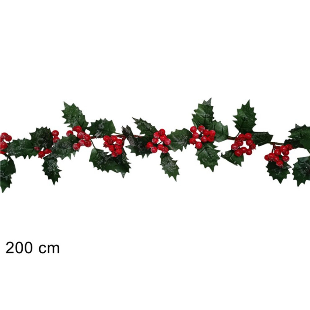 Ghirlanda con Bacche Innevate MQSX00771 - 200cmDue Esse