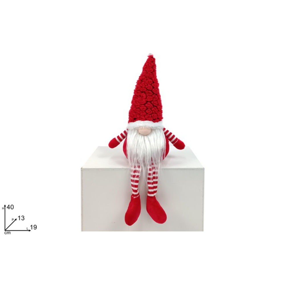 Gnomo di Natale Rosso/Bianco 40cm - ZMM241Due Esse