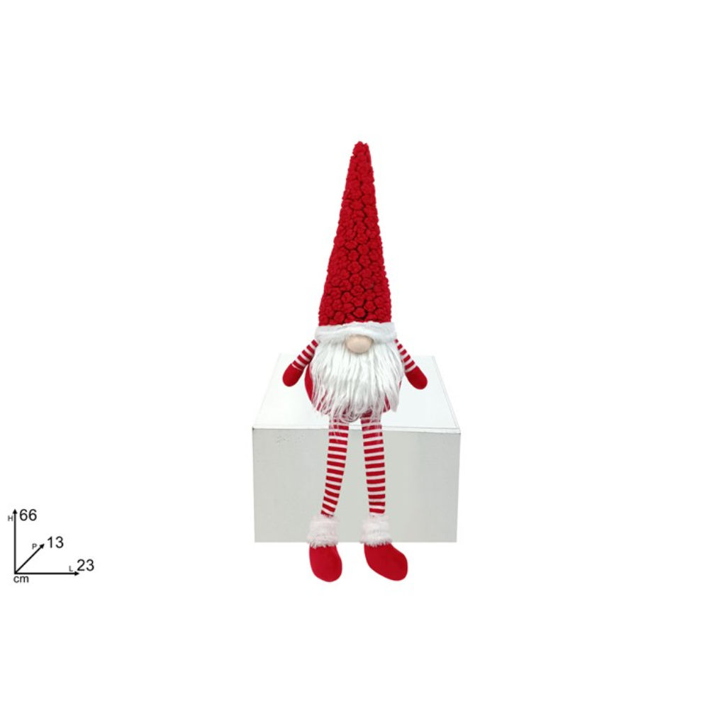 Gnomo di Natale Rosso/Bianco 66cm - ZMM242Due Esse