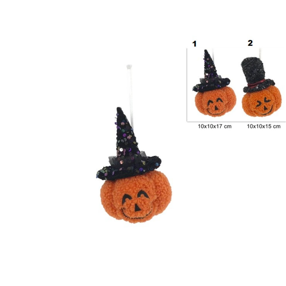 Appendino Gnomo Zucca Assortiti - Decorazione Halloween 15/17cmDue Esse