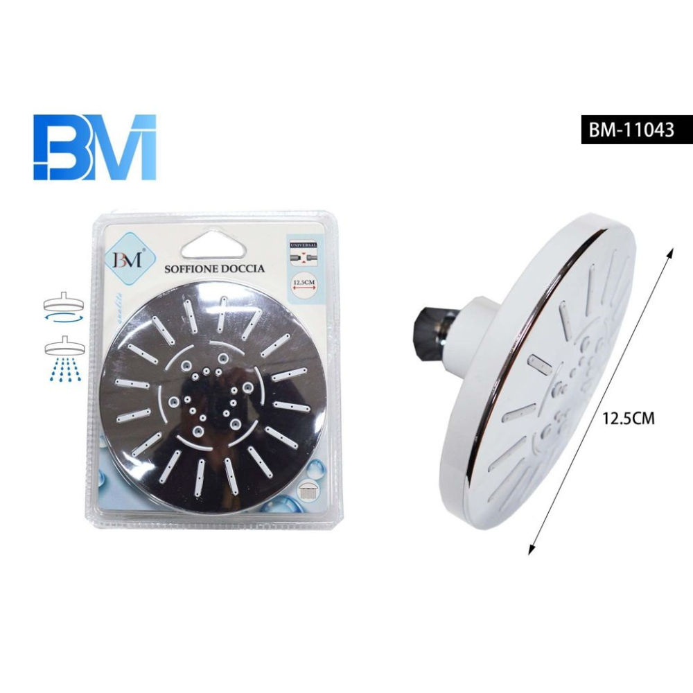 SOFFIONE DOCCIA TONDO - 12,5CMBm