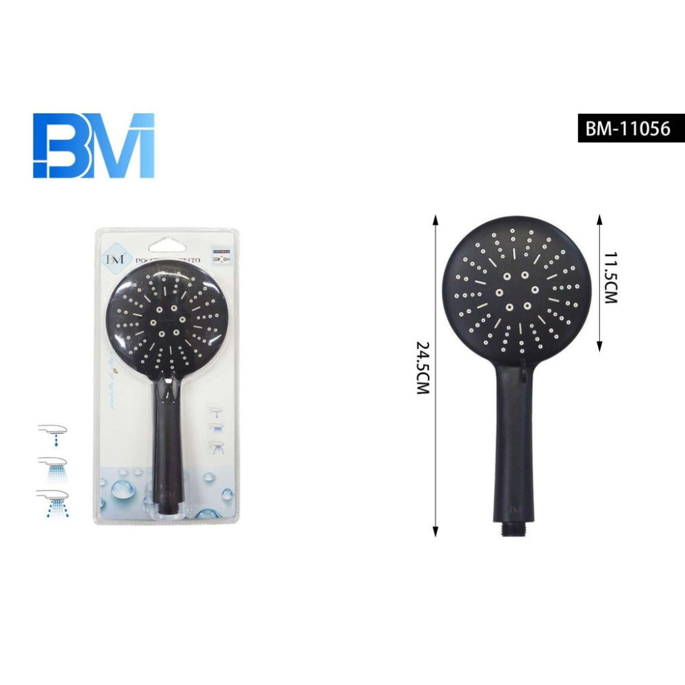 DOCCETTA 3 GETTI - NERO - 11,5CMBm