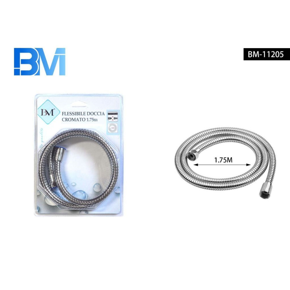 FLESSIBILE DOCCIA CROMATO -  1,75MBm