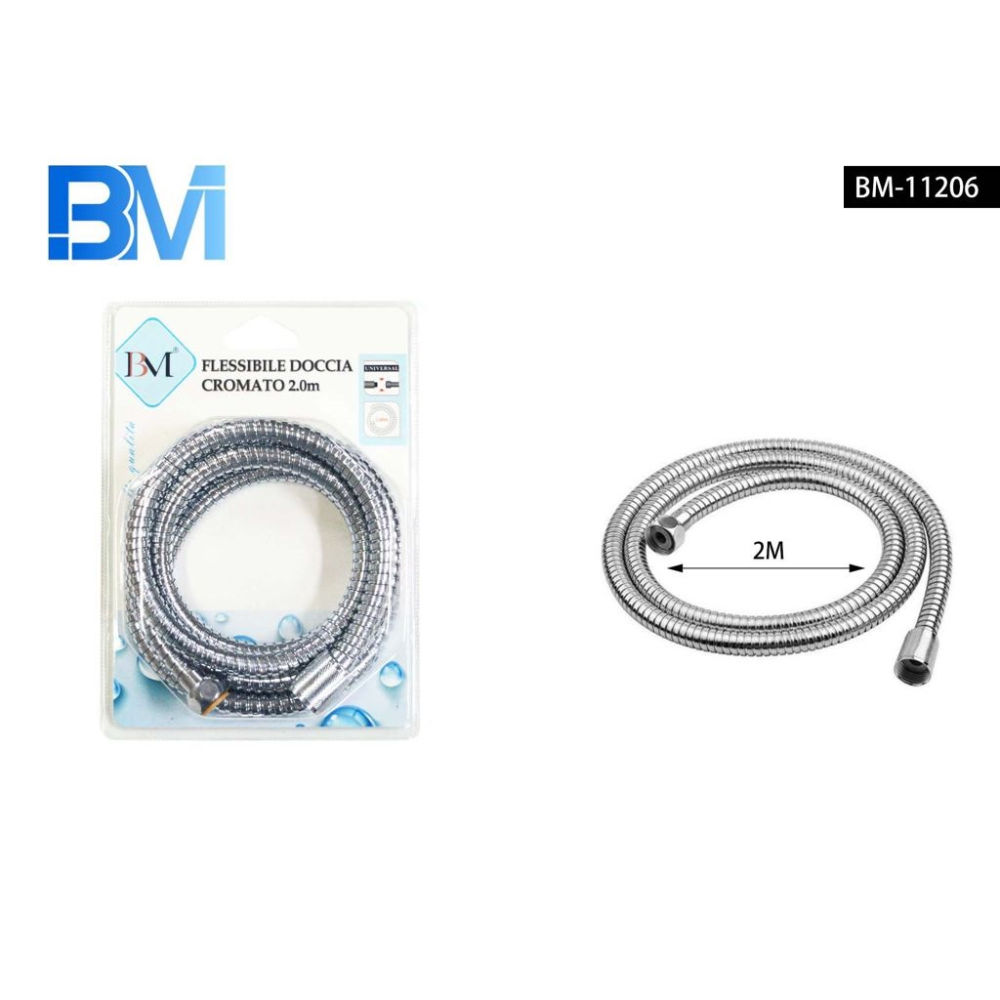 FLESSIBILE DOCCIA CROMATO -  2MBm