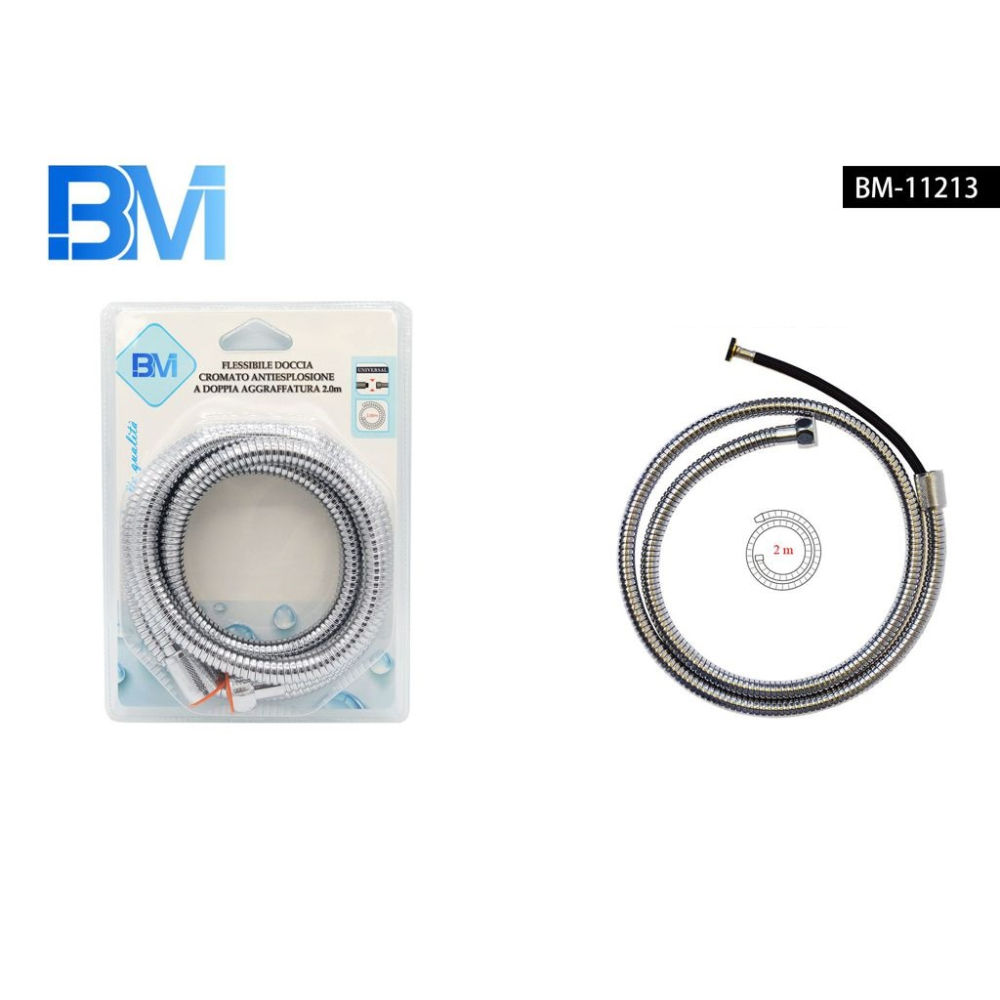 FLESSIBILE DOCCIA DOPPIA AGGRAFFATURA - 2MBm
