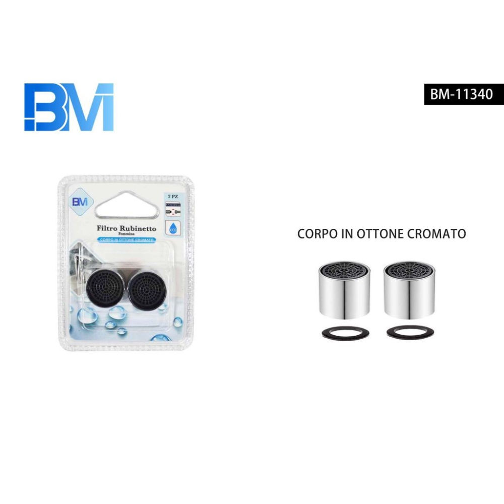 AERATORE RUBINETTO FEMMINA IN OTTONE - 2PZBm