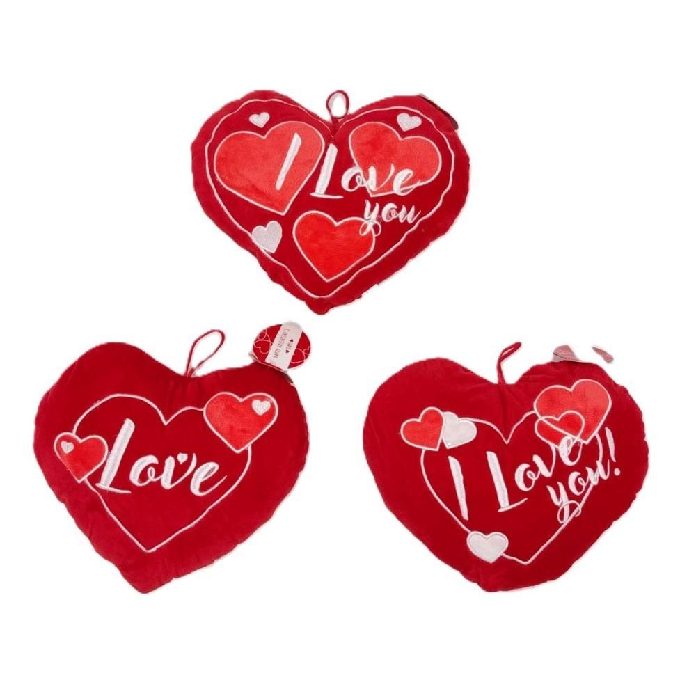 Peluche Cuore con Ricamo - 22cmGm Promotion