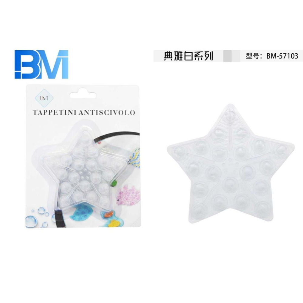 MINI TAPPETINI ANTISCIVOLO - STELLA TRASPARENET - 6PZBm