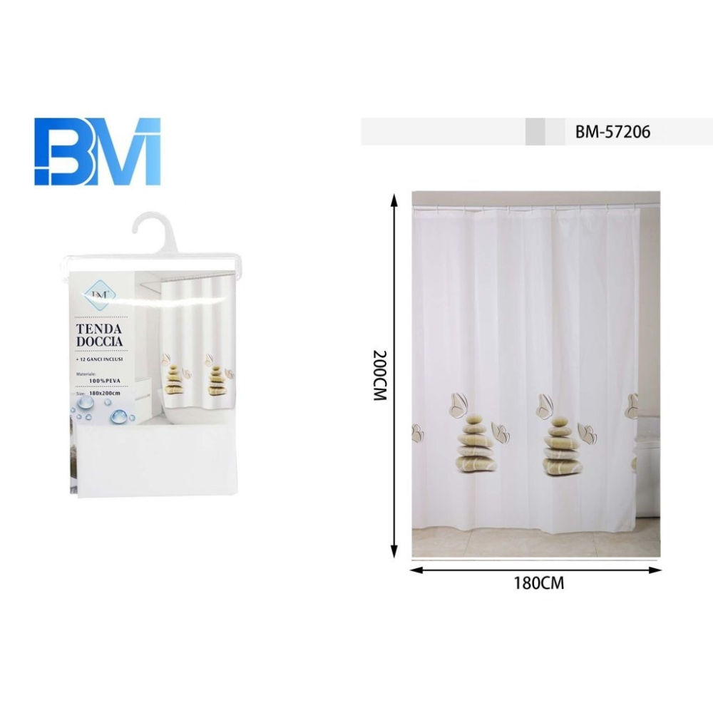 TENDA DA DOCCIA - ZEN - 180x200CMBm