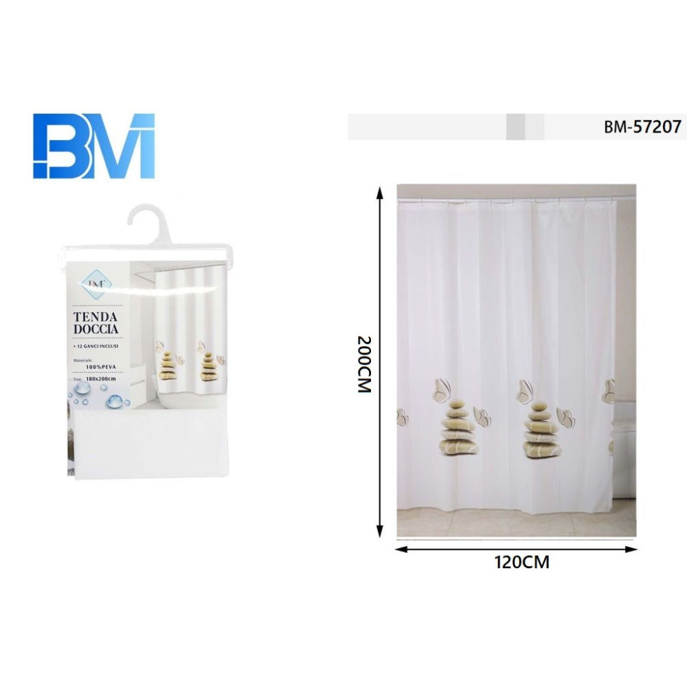 TENDA DA DOCCIA - ZEN - 120x200CMBm
