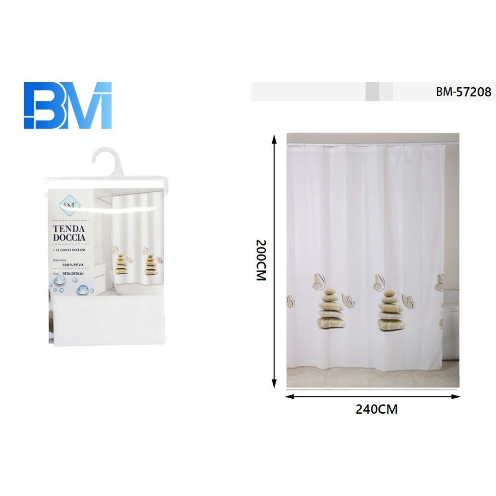 TENDA DA DOCCIA - ZEN - 240x200CMBm