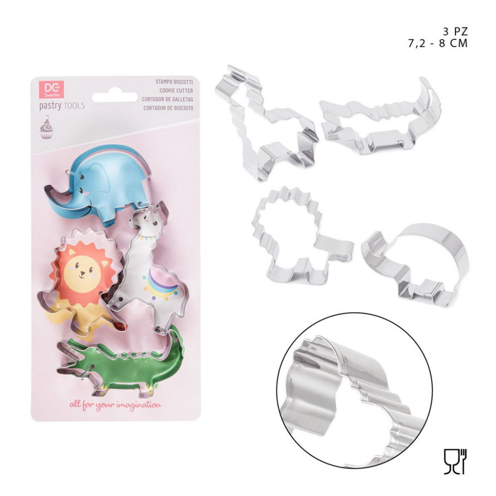 DC CASA STAMPO DOLCI ANIMALI 6,5-8,1CM 4PZDc Casa