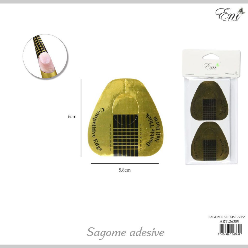 CARTINE RICOSTRUZIONE UNGHIE 50PZEm