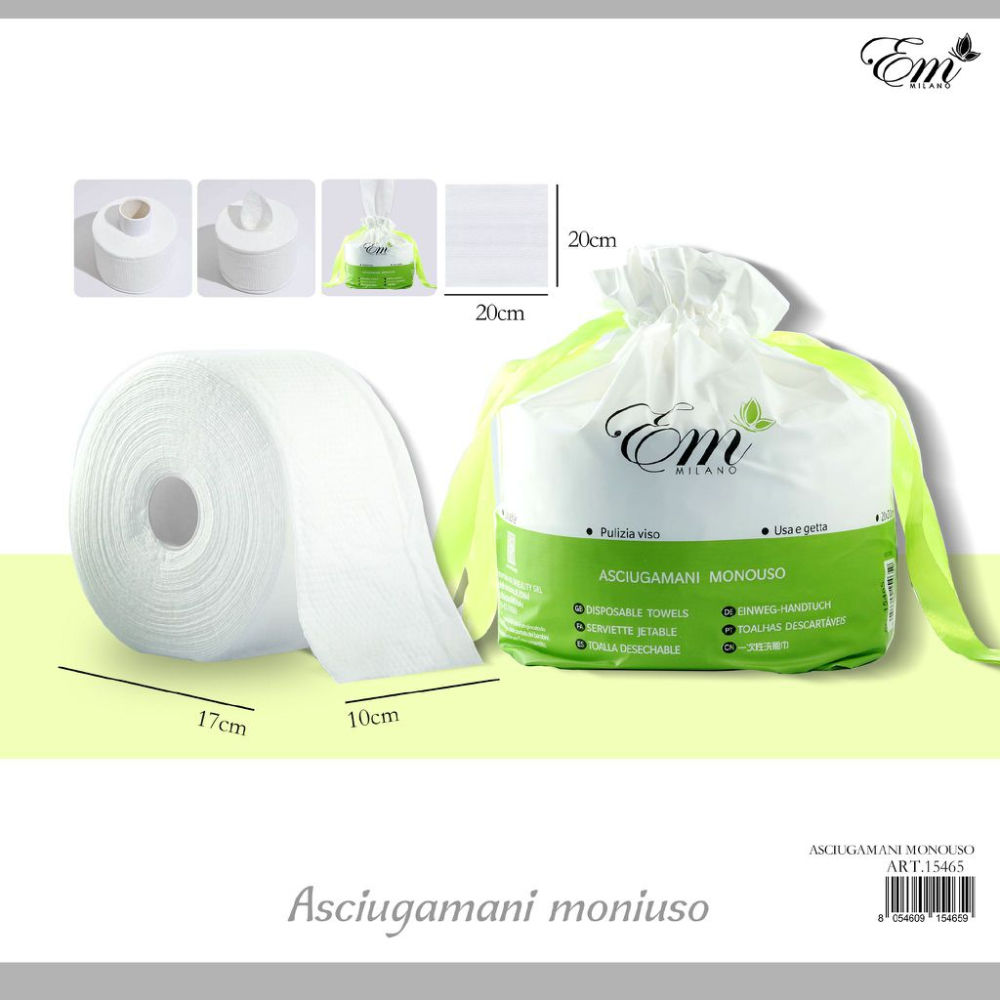 SALVIETTE ASCIUTTE MONOUSO 10x20CMEm