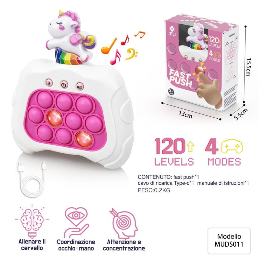FAST PUSH GIOCO DI MEMORIA 120 LIVELLI UNICORNMu Lin