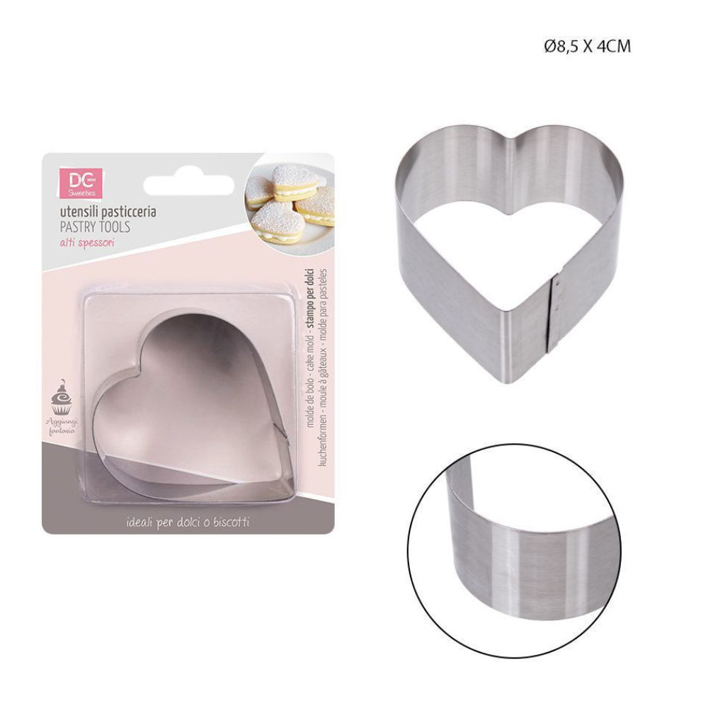 STAMPO DOLCI ACCIAIO CUORE 8,5X4CMDc Casa