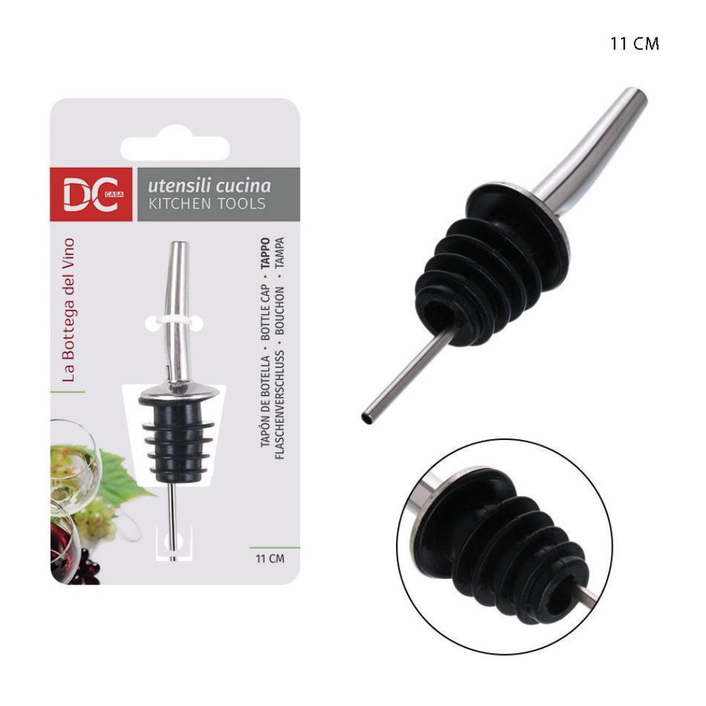 DC CASA TAPPO BOTTIGLIA DOSATORE ACCIAIO 11X3CMDc Casa