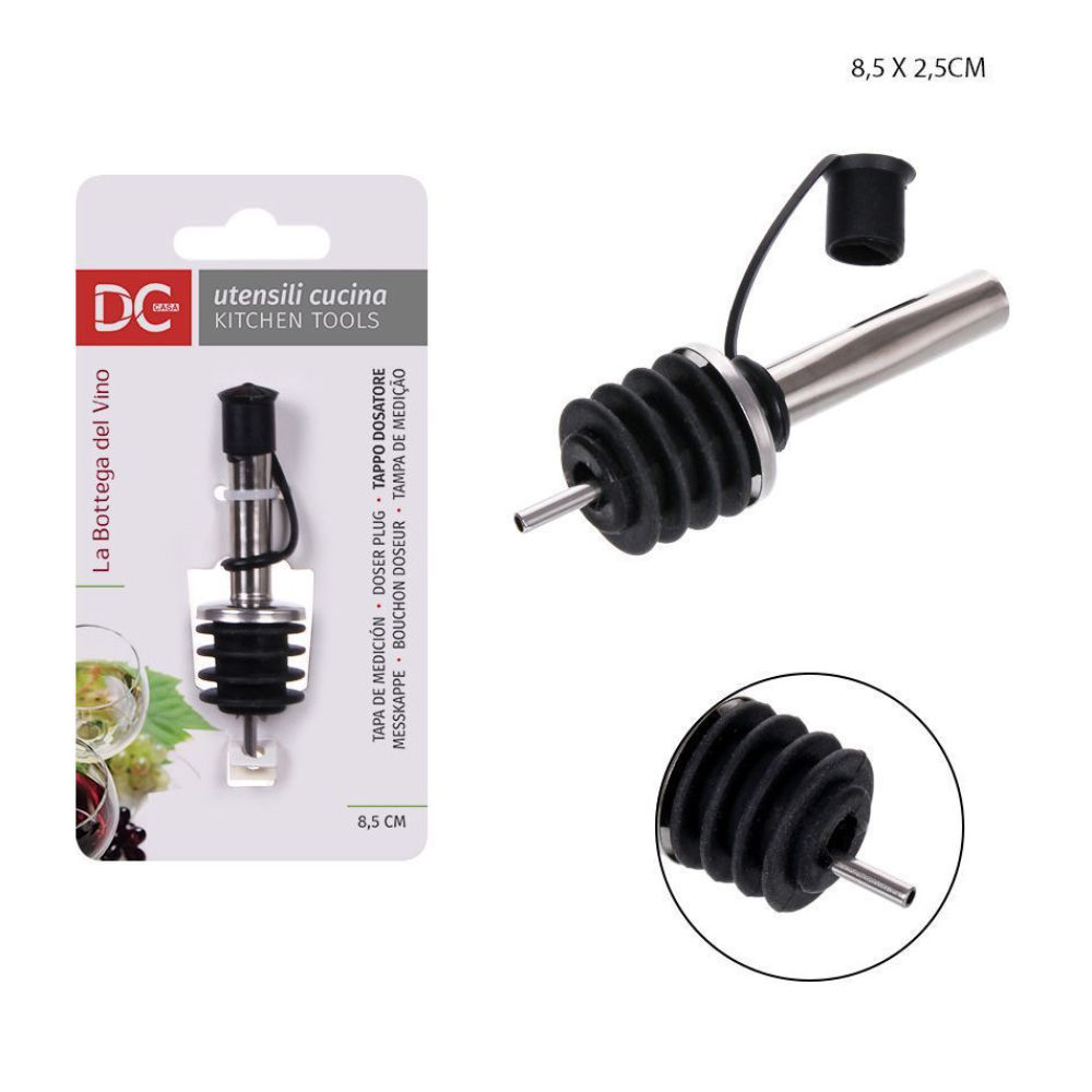 DC CASA TAPPO BOTTIGLIA DOSATORE ACCIAIO 8,5X2,5CMDc Casa
