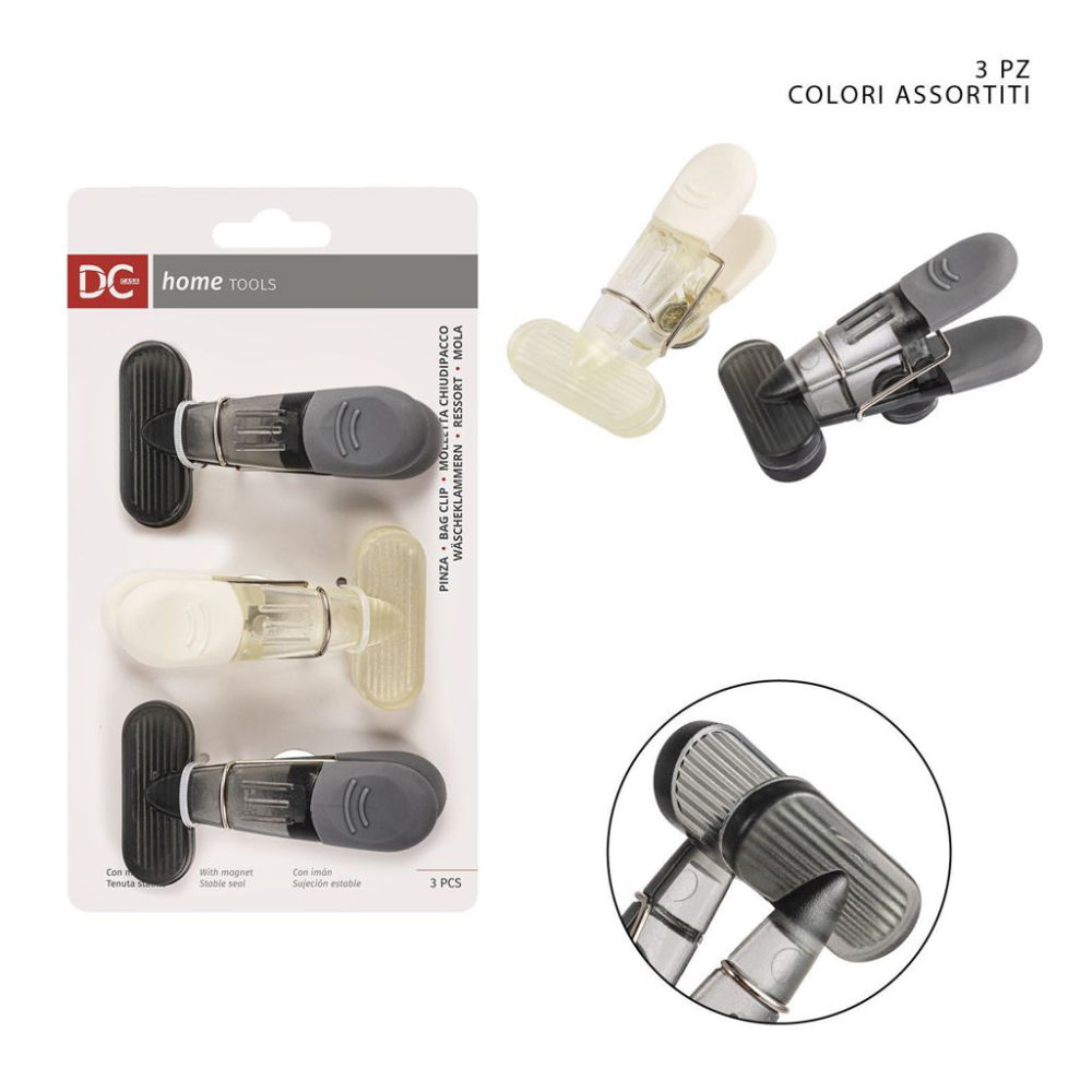 DC CASA MOLL,CHIUDIPACCO PLAST,C/MAGNETE 5,4CM 3PZDc Casa
